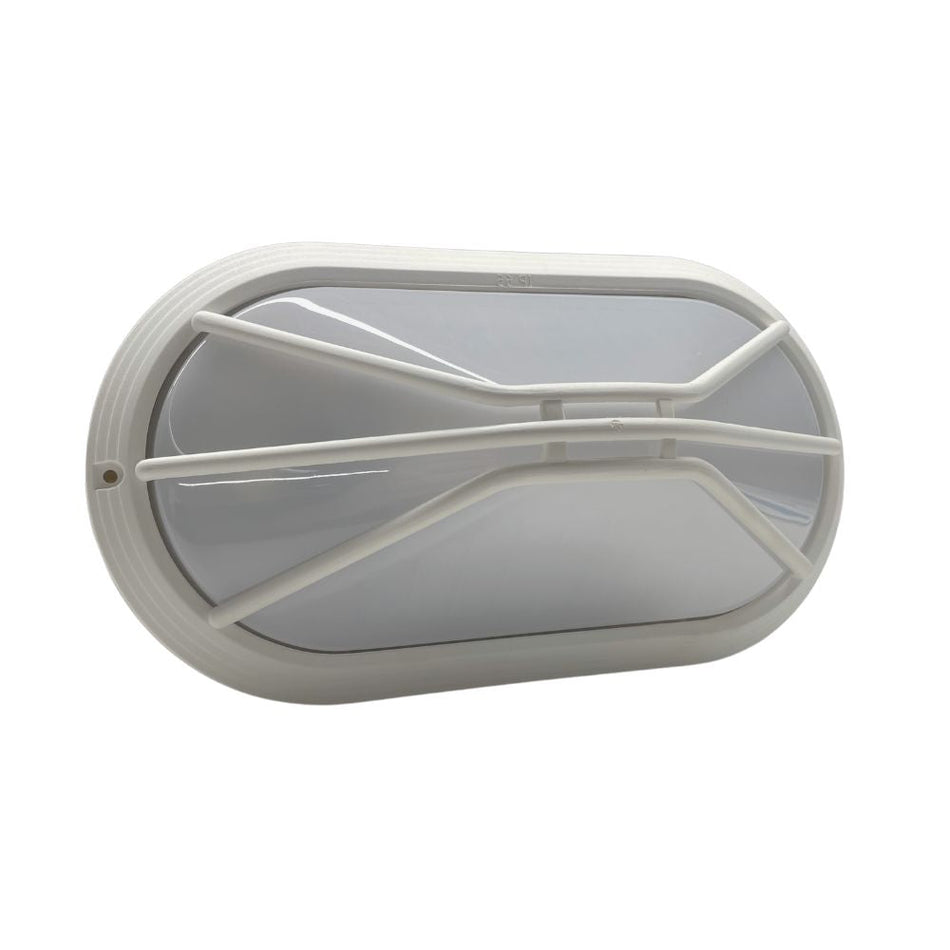 POLYRING-SML-GRL - Oval Small Grille Fascia Polycarbonate Wall Light