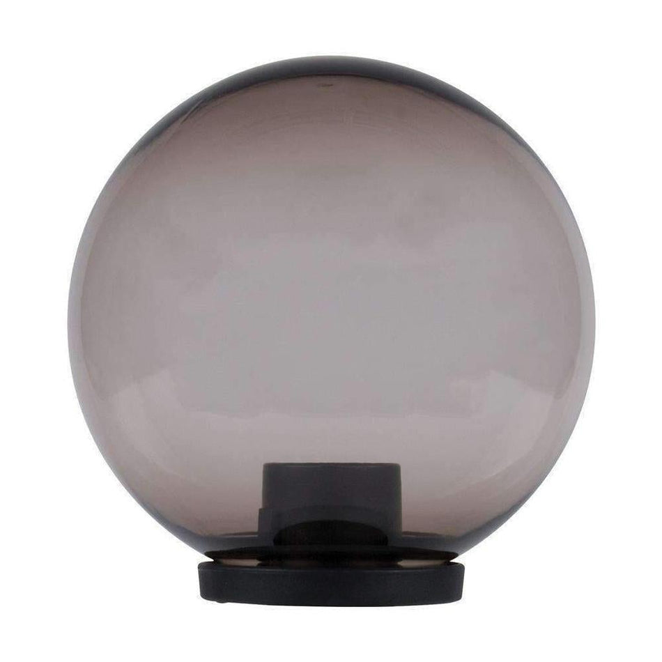 POLYSPHERE - 200/250/300/400mm Polycarbonate Sphere And Base IP44 - Smoke
