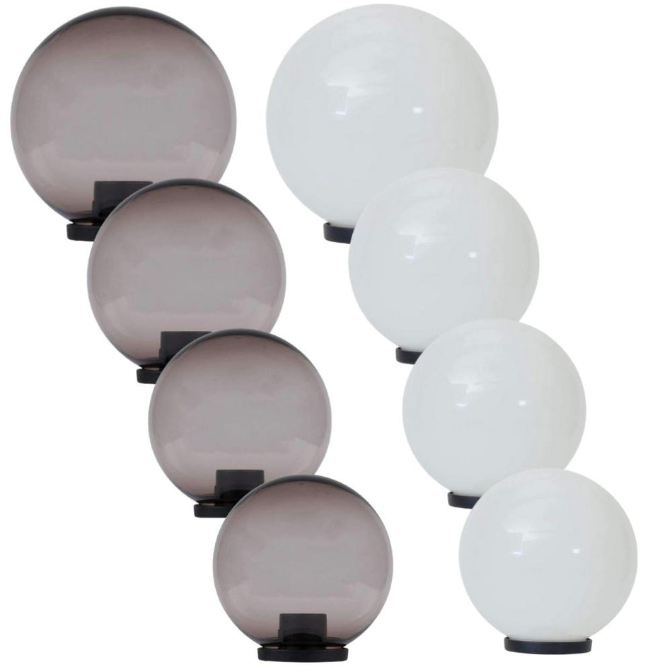 POLYSPHERE - 200/250/300/400mm Polycarbonate Sphere And Base IP44 - Opal