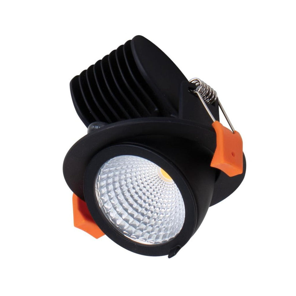 SCOOP-13-DALI - DALI Dimmable 13W LED Single Colour Scoop Adjustable Downlight IP20 Black
