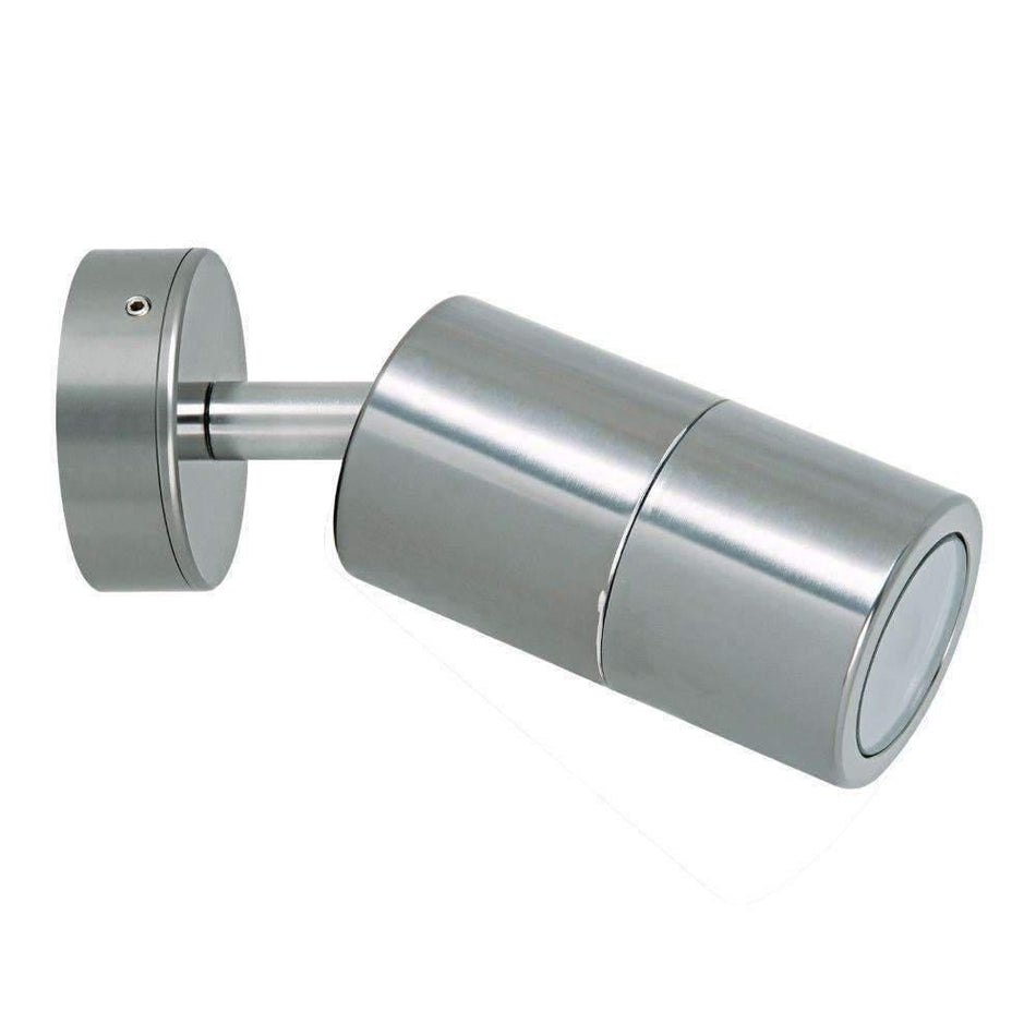 SHADOW-1-ADJ - 6W 3-CCT GU10 Exterior Adjustable LED Spotlight IP65 - Titanium Silver