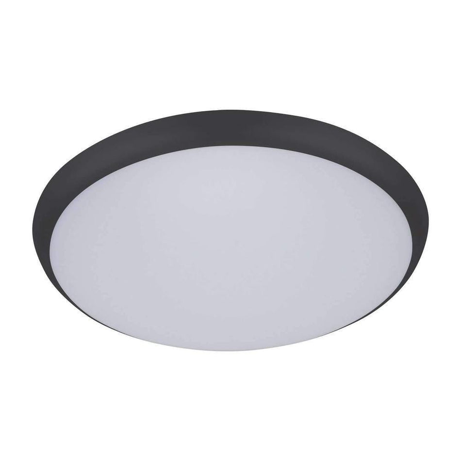 SOLAR-TRIO - 200/300/400 Colour Switchable LED Ceiling Light IP54 - TRIO - Black