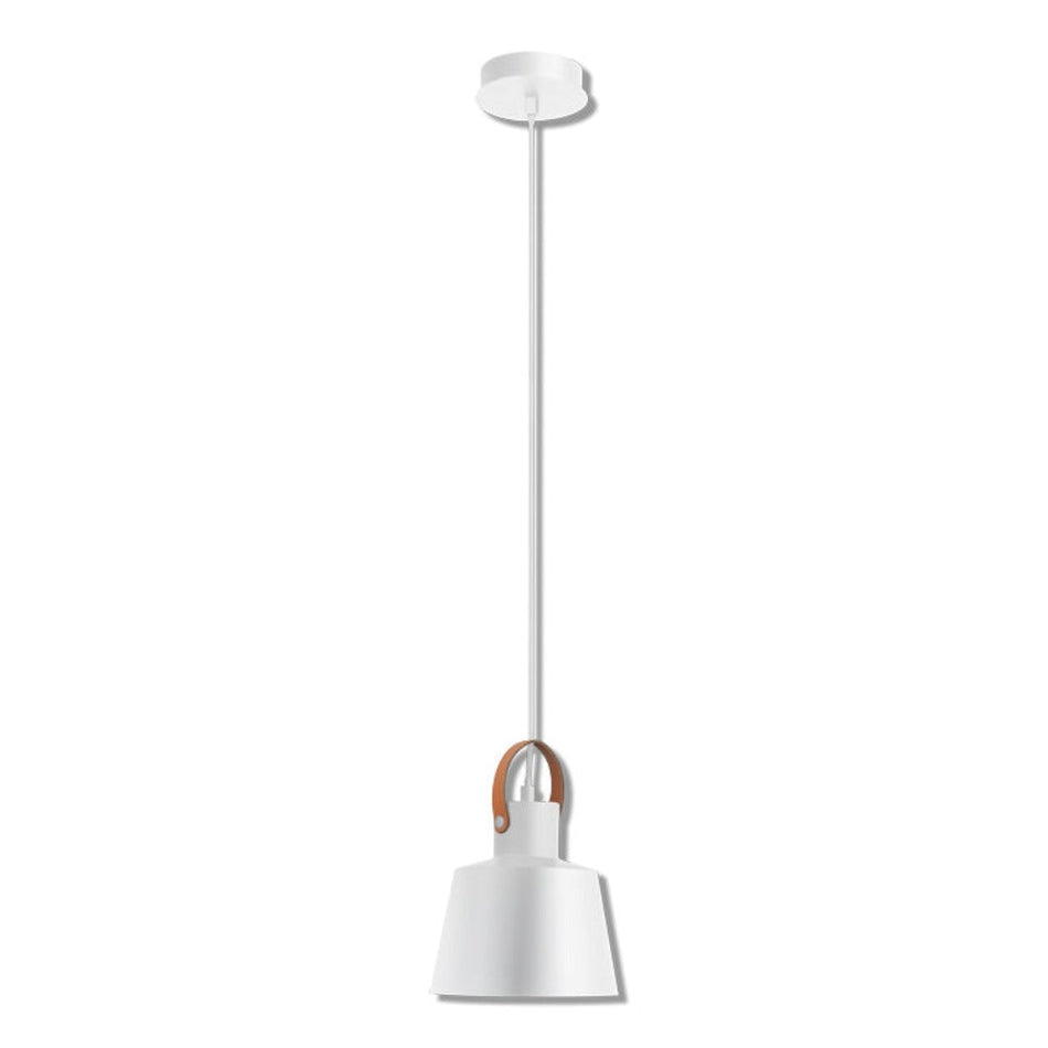 STRAP-PDT - 1 Light Pendant - White