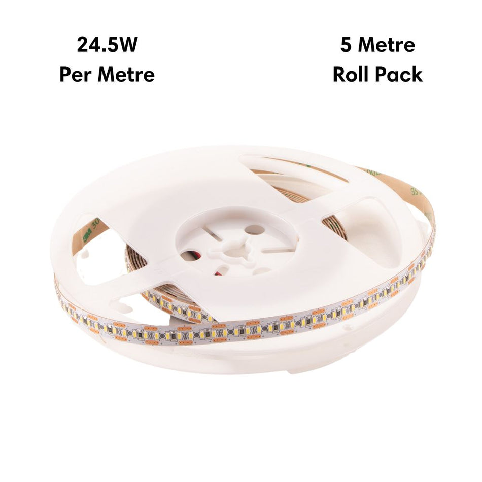 STRIP-204-5M - 24.5W LED 204LED P/M Striplight IP20 12V 5M Roll Pack - DRIVER REQUIRED