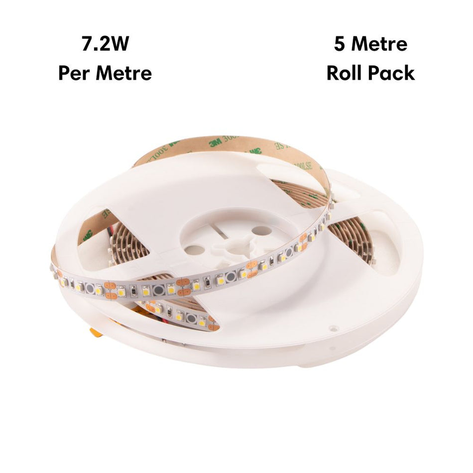 STRIP-90-5M - 7.2W LED 90LED P/M Striplight IP20 12V 5M Roll Pack - DRIVER REQUIRED