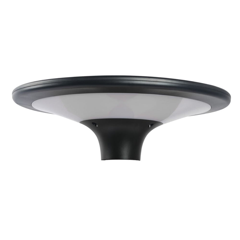 SUNSOLAR-1-KIT - Solar Powered 20W LED 2-CCT Dual Colour High Output Post Top Garden Area Light And 2M Post IP65