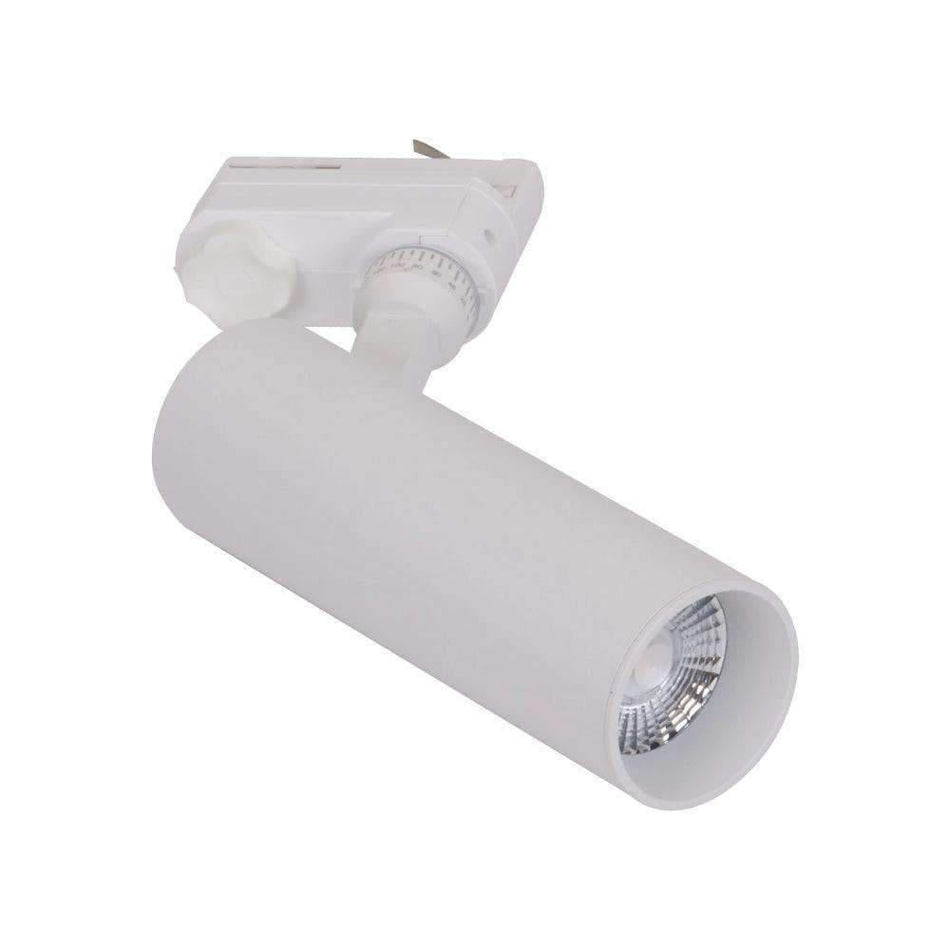 THOR-15 - 15W LED 3-Circuit Slim Track Mounted Head Spot Light - White