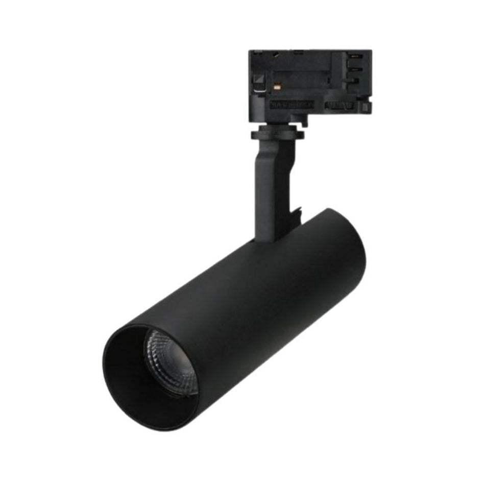 THOR-25 - 25W LED 3-Circuit Slim Track Mounted Head Spot Light - Black