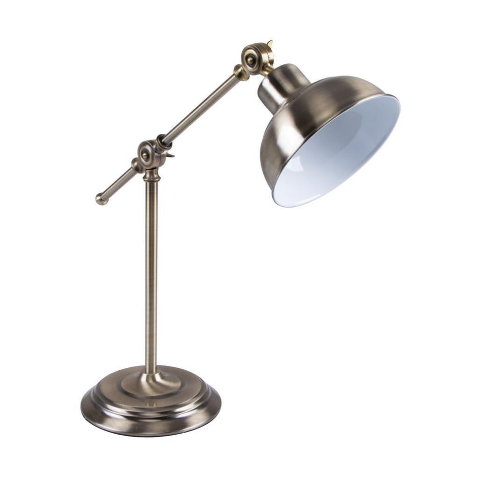 TINLEY - Desk and Table Lamp - Antique Brass
