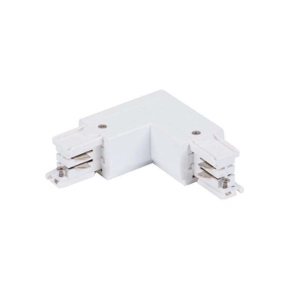 TRAK-3-LLLJ - 3-Circuit L-Shape Left Live Joiner Accessory - White