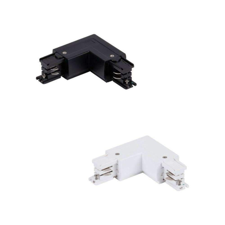 TRAK-3-LLLJ - 3-Circuit L-Shape Left Live Joiner Accessory - White
