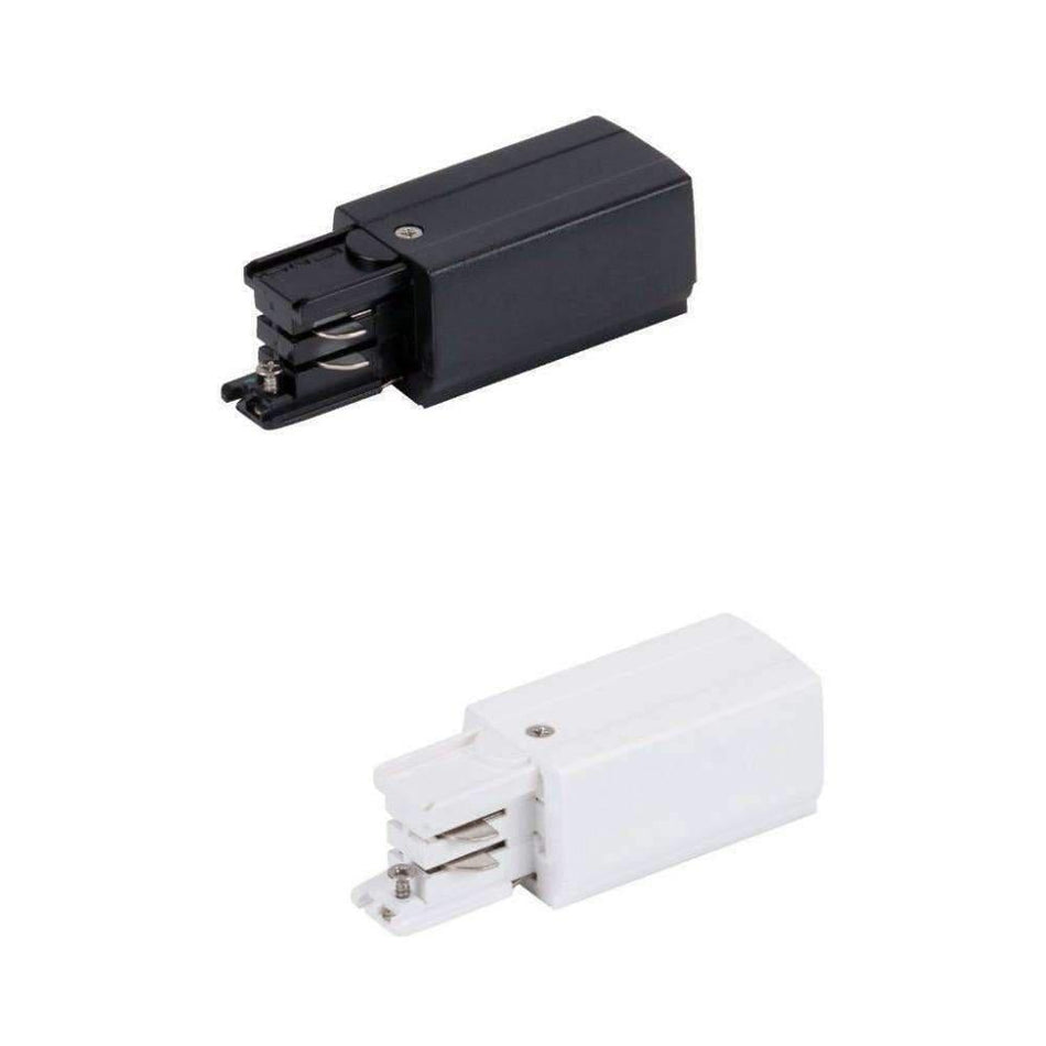 TRAK-3-LRE - 3-Circuit Live Right End Accessory - White