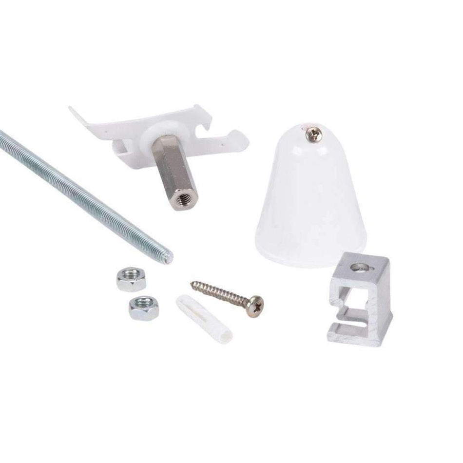 TRAK-3-ROD - 3-Circuit 1M Steel Rod Suspension Kit - White