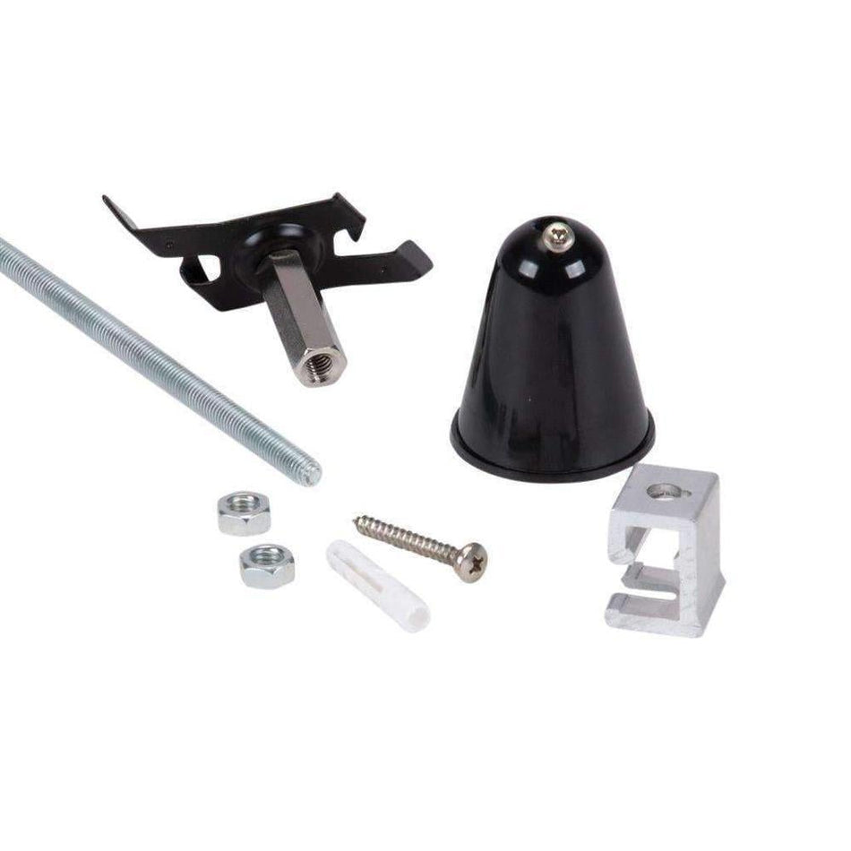 TRAK-3-ROD - 3-Circuit 1M Steel Rod Suspension Kit - Black