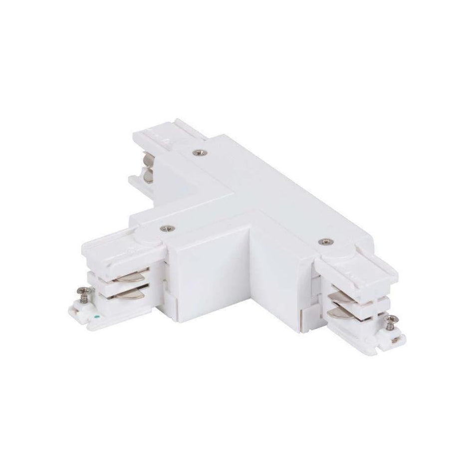 TRAK-3LJ - 3-Circuit T-Shape Left Live Joiner Accessory - White