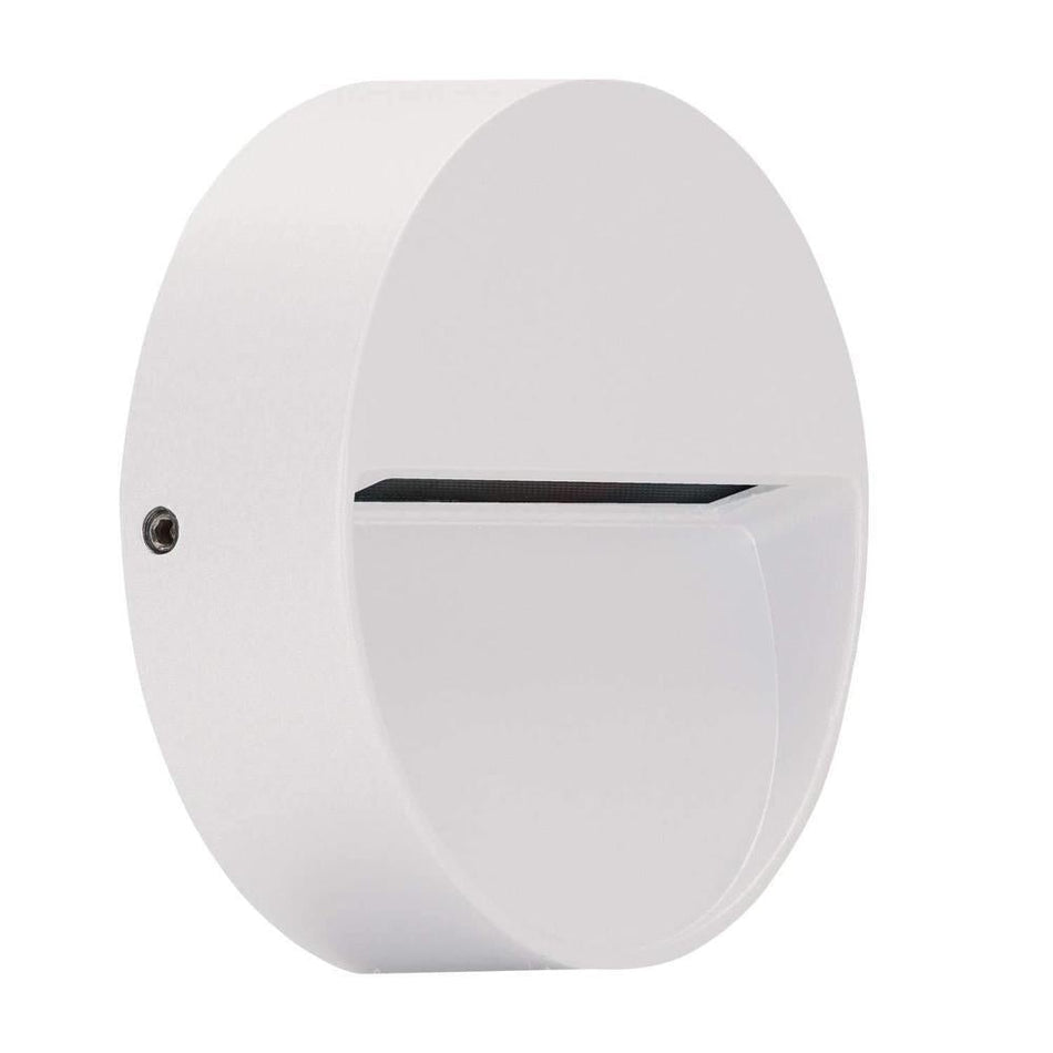 ZEKE-4-RND - 4W LED Exterior Round Surface Mount Step Light IP65 - White