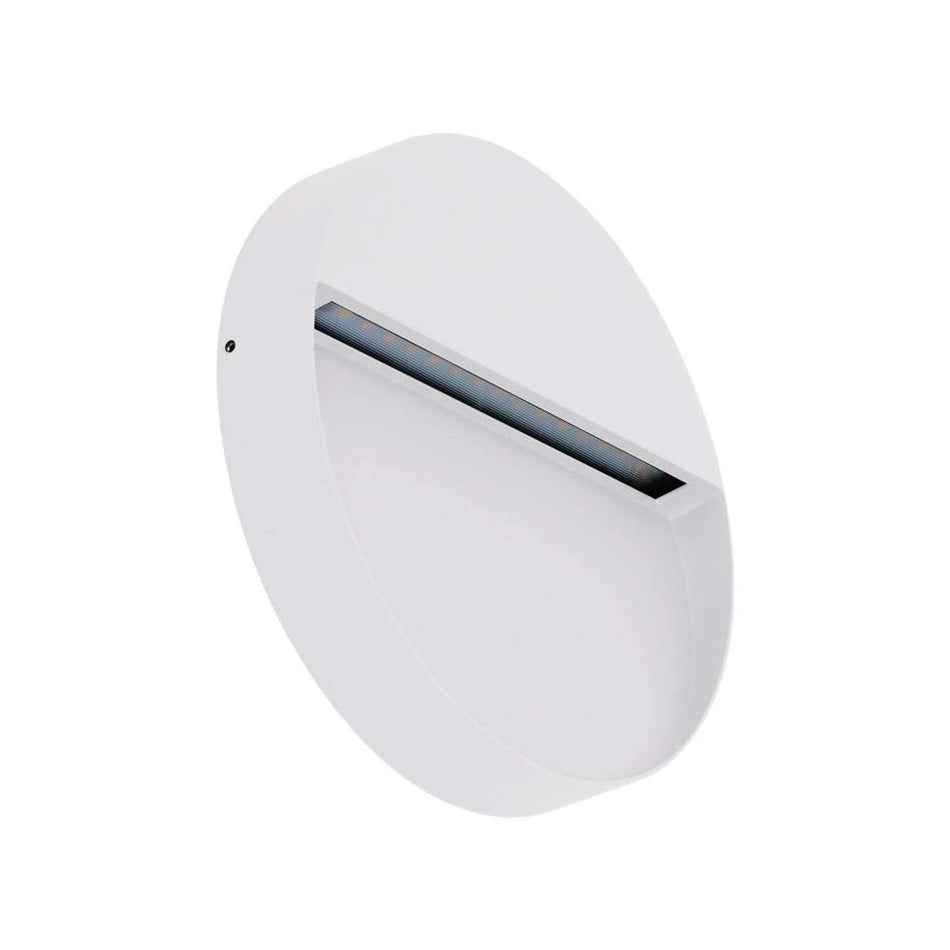 ZEKE-9-RND - 9W LED Exterior Round Surface Mount Step Light IP65 - White