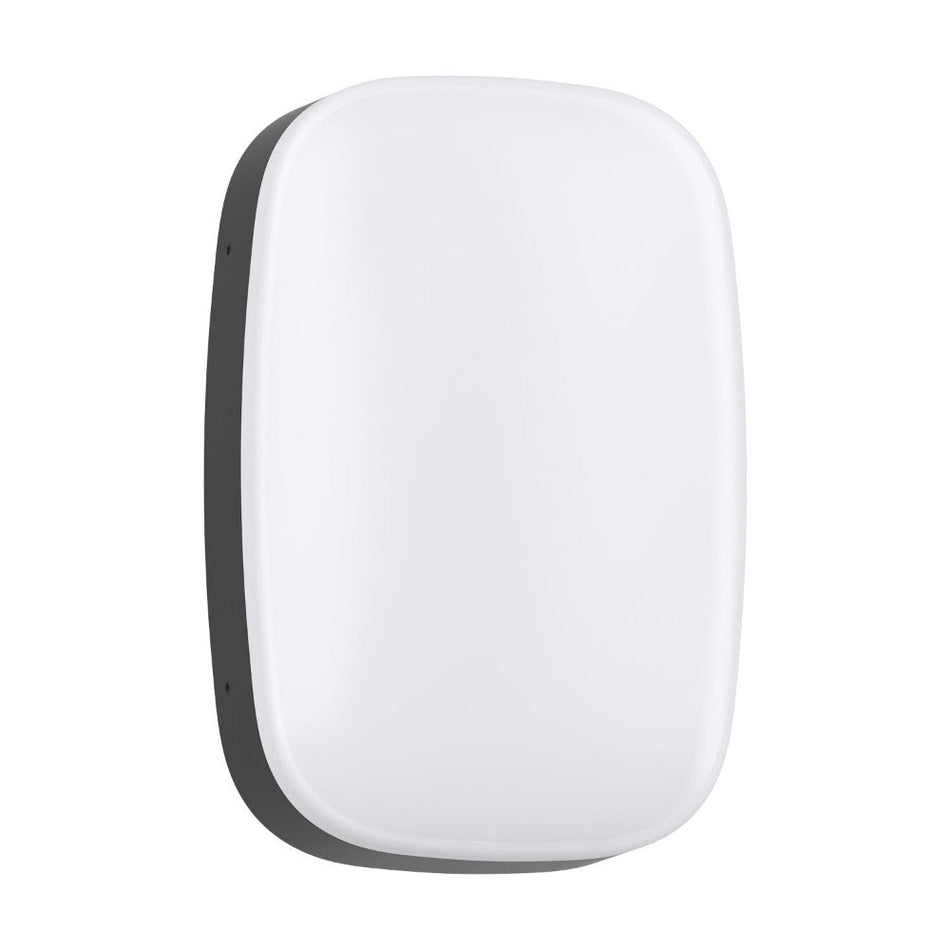 ZELDA-18 - 18W LED Tri-Colour Dimmable Modern Exterior Flush Wall Light IP65 - Black