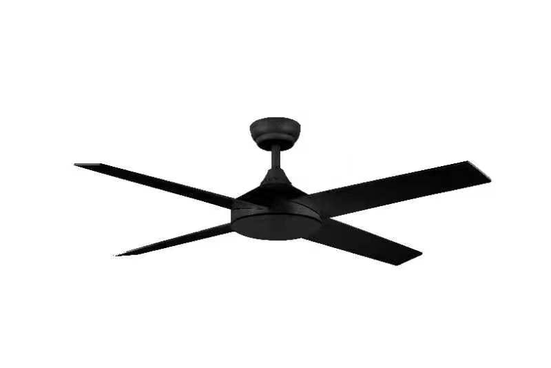 Coogee AC Ceiling Fan No Light - Black 4 Blade 52"