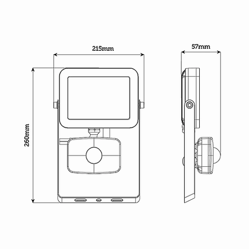 30W Outdoor Floodlight with Sensor