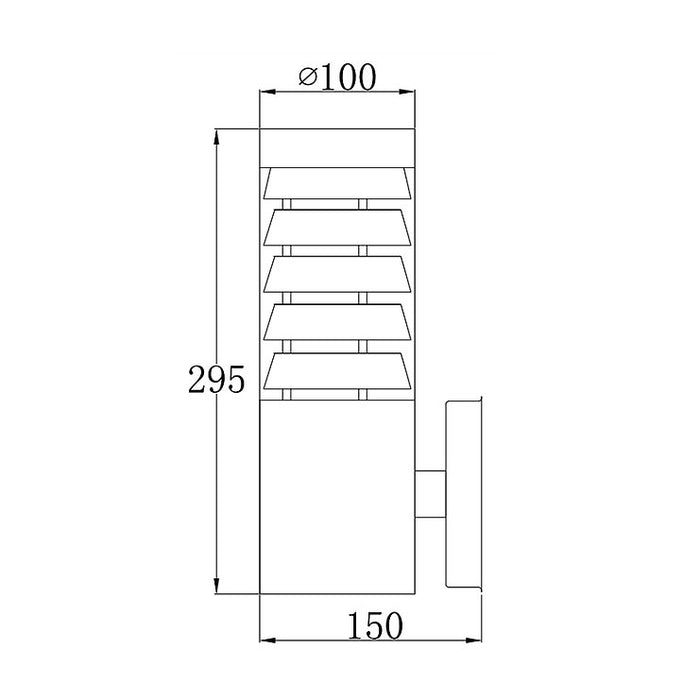Wall Pillar Light E27 ST712