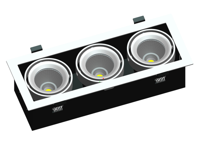 3x10w Sq Adjudtable Downlight Lux-dd2810m-c30w