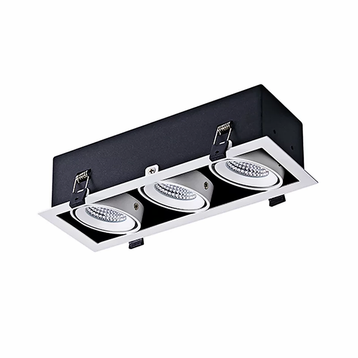 3x10w Sq Adjudtable Downlight Lux-dd2810m-c30w