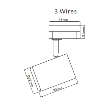 Magnetic Led 10w Track Light 601201-1