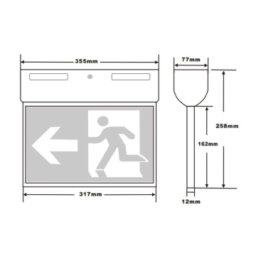 Surface Mount Exit(Sp-2003bk)