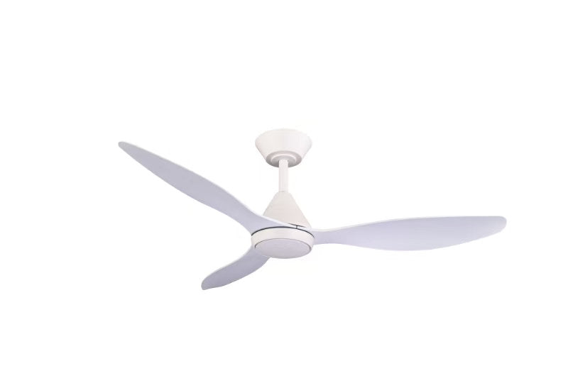 Le Sands DC Ceiling Fan No Light - White 4 Blade 48"