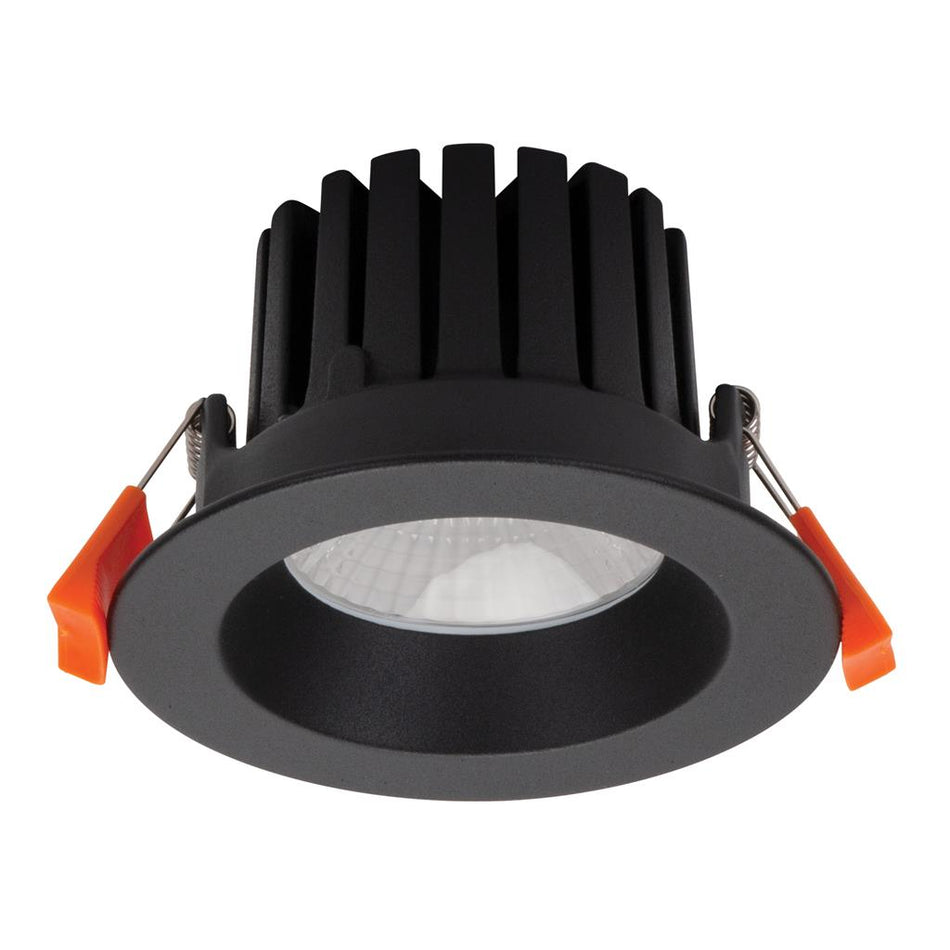 AQUA-10-TRIO - 10W LED Tri-Colour Dimmable Deep Face Wet Area Downlight IP65 - Black