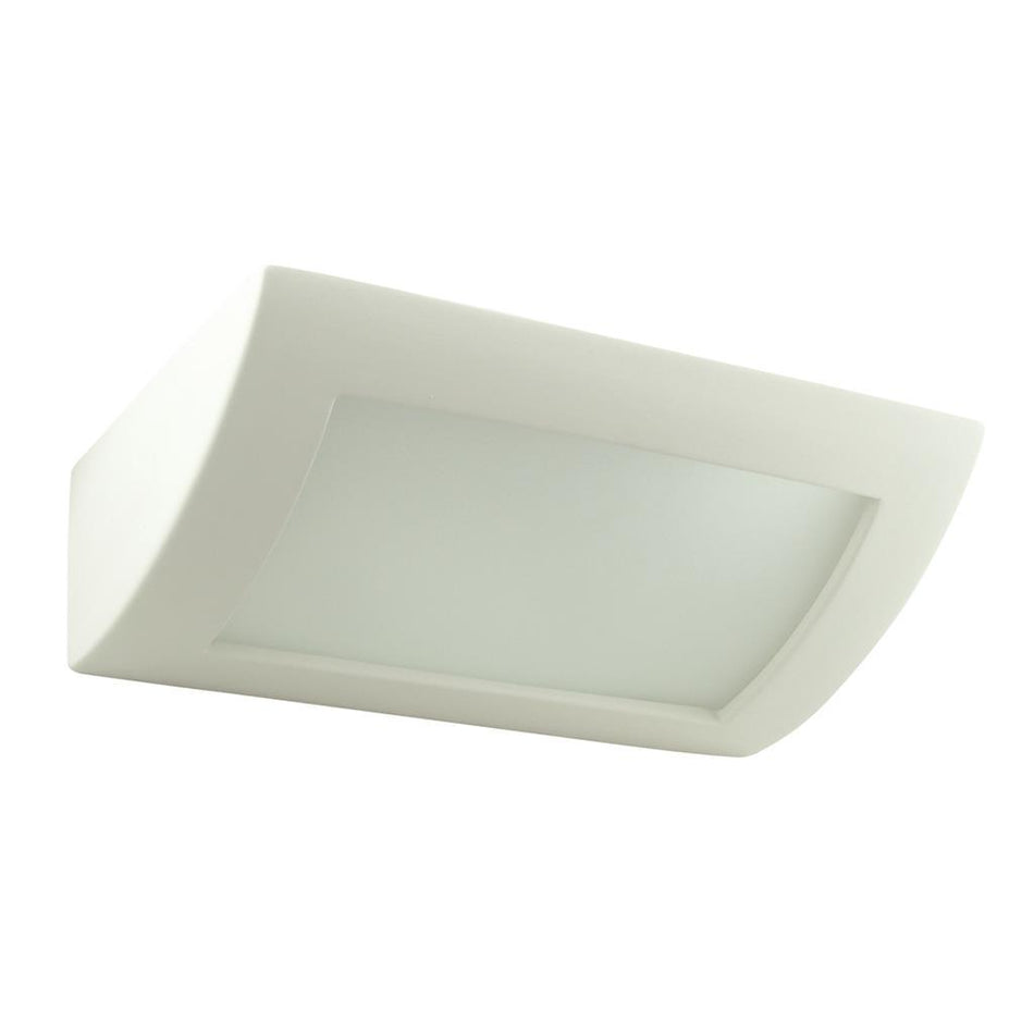 BF-8232 Ceramic Frosted Glass 30cm Wall Light - Raw / E27