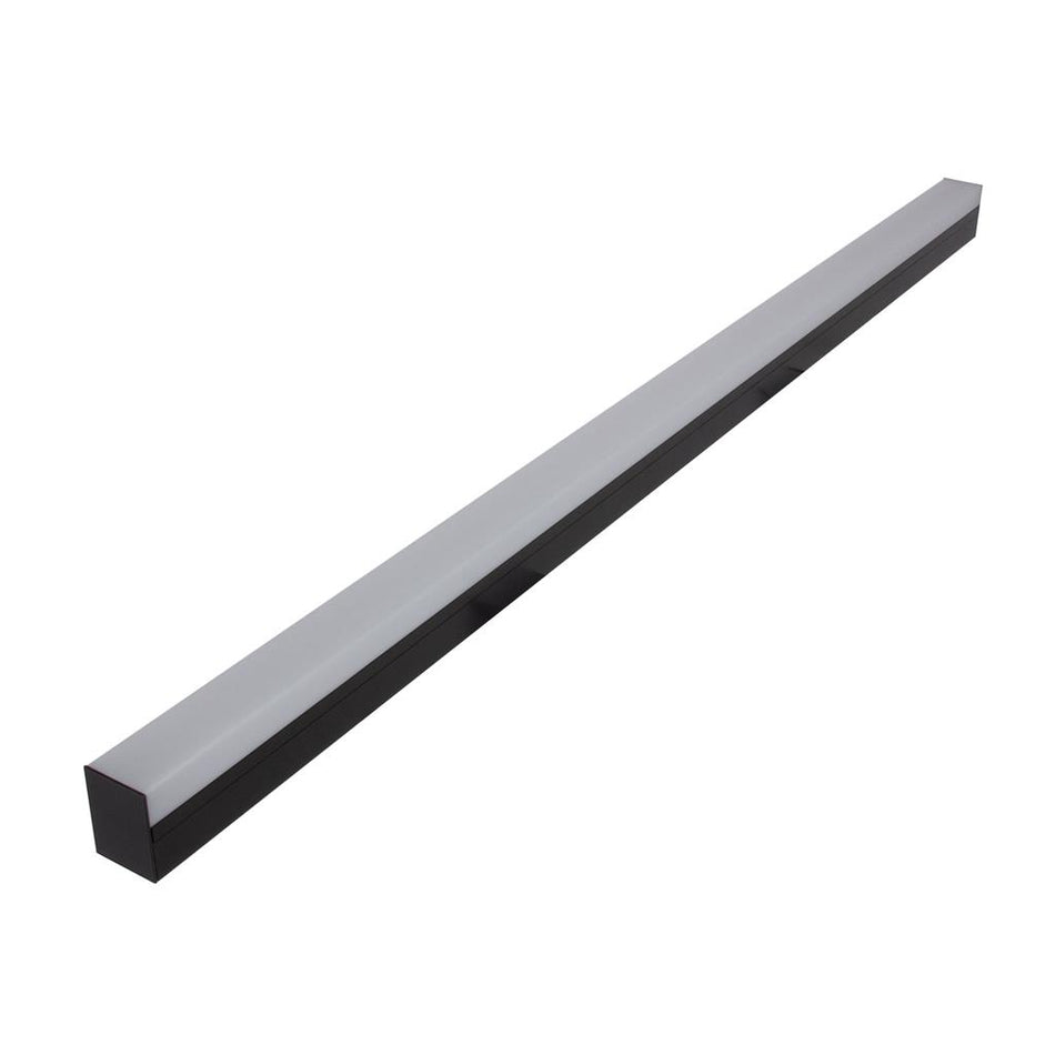 BLOC-42 1m Profile  c/w Square Diffuser - Black