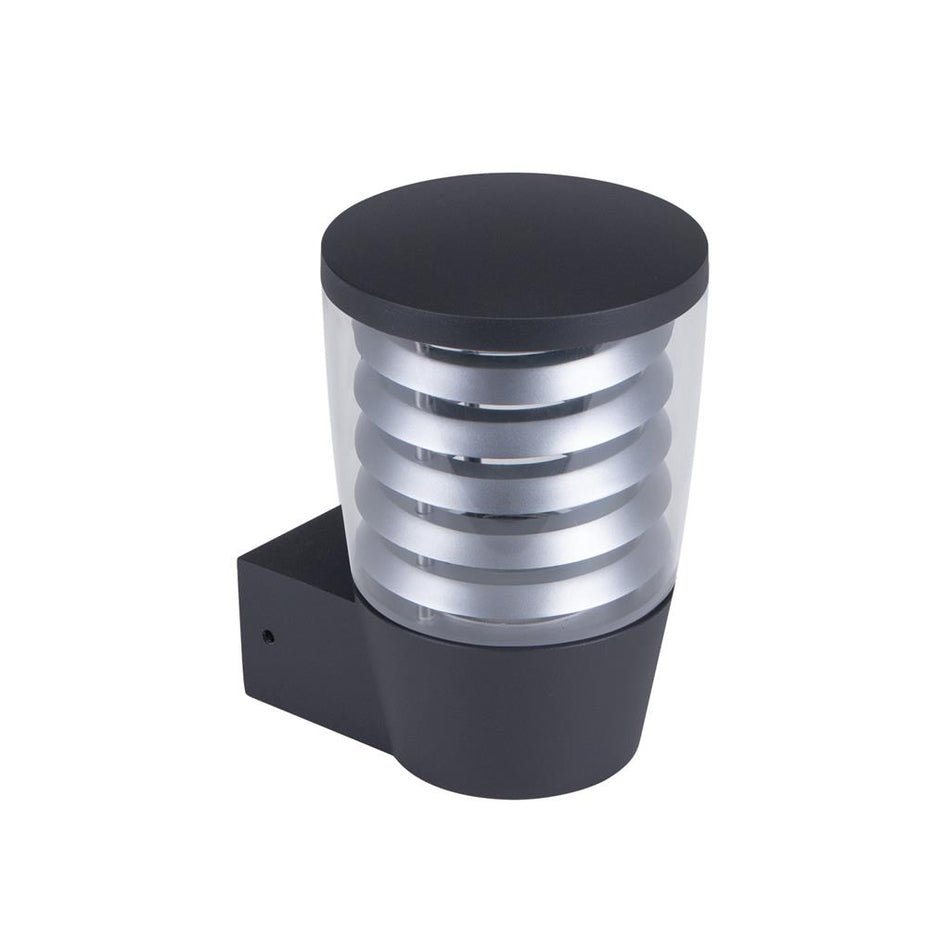 CASA-LOUVRE - Modern Exterior Wall Bracket Light IP54 - Dark Grey