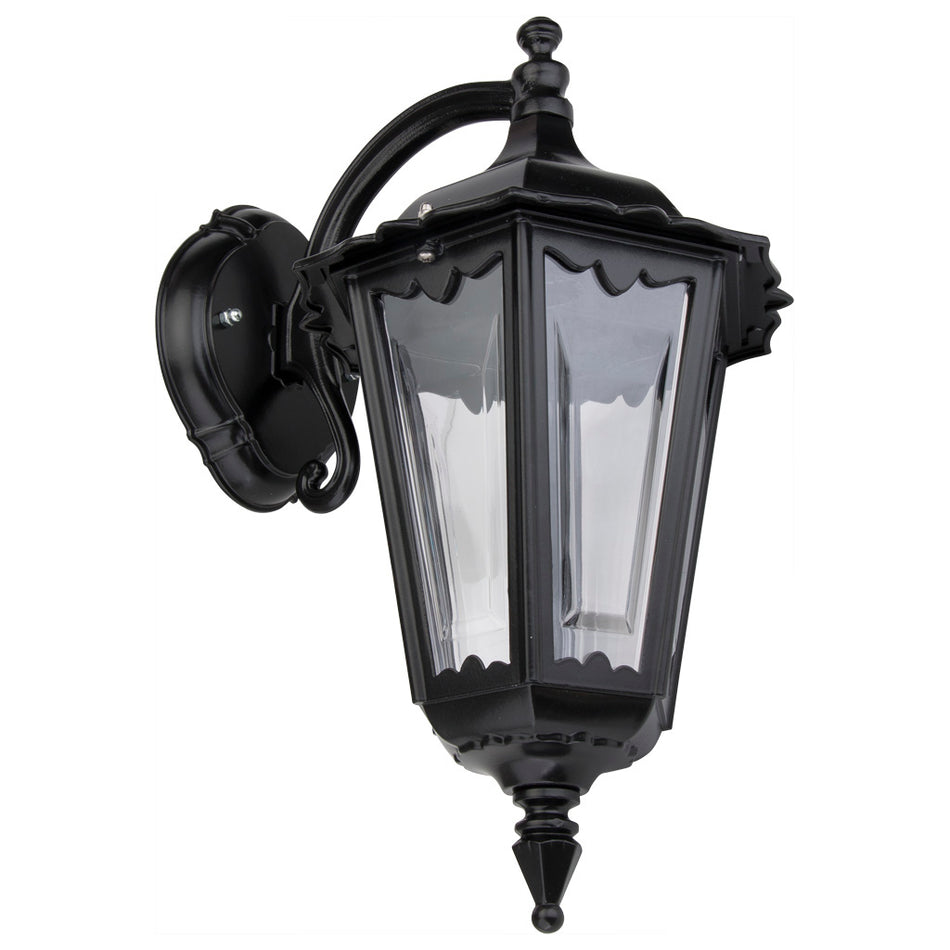 GT-1074 Chester Downward Wall Light - Powder Coated Finish / B22 - Black