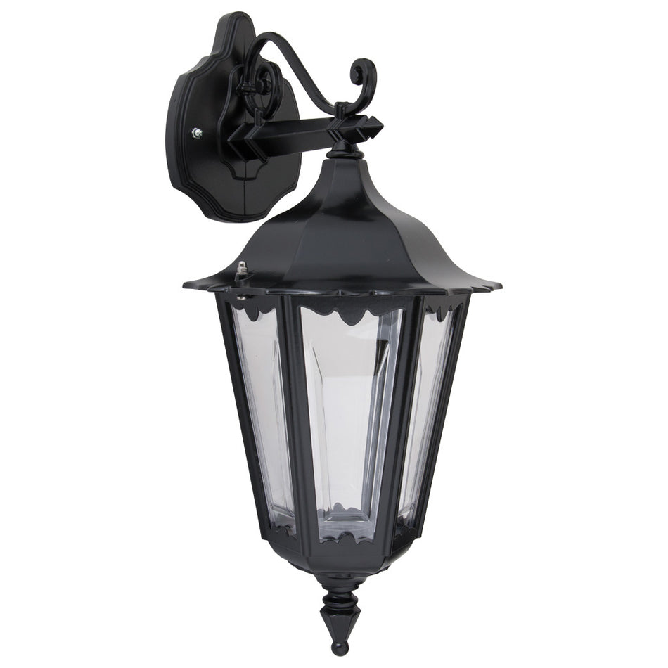 GT-132 Chester Downward Wall Light - Powder Coated Finish / B22 - Black