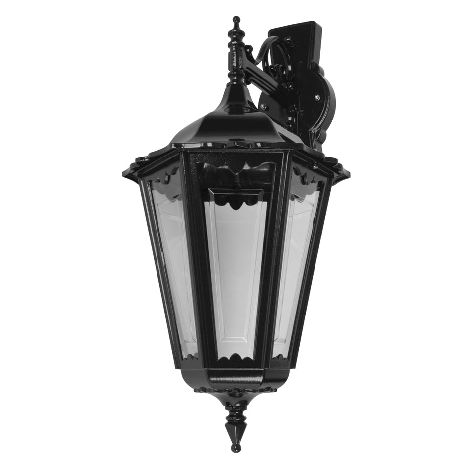 GT-162 Chester Large Downward Wall Light - Powder Coated Finish / B22 - Black