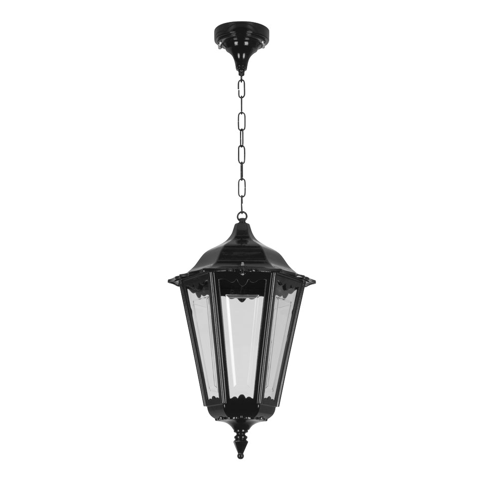 GT-165 Chester Large Pendant Light - Powder Coated Finish / B22 - Black