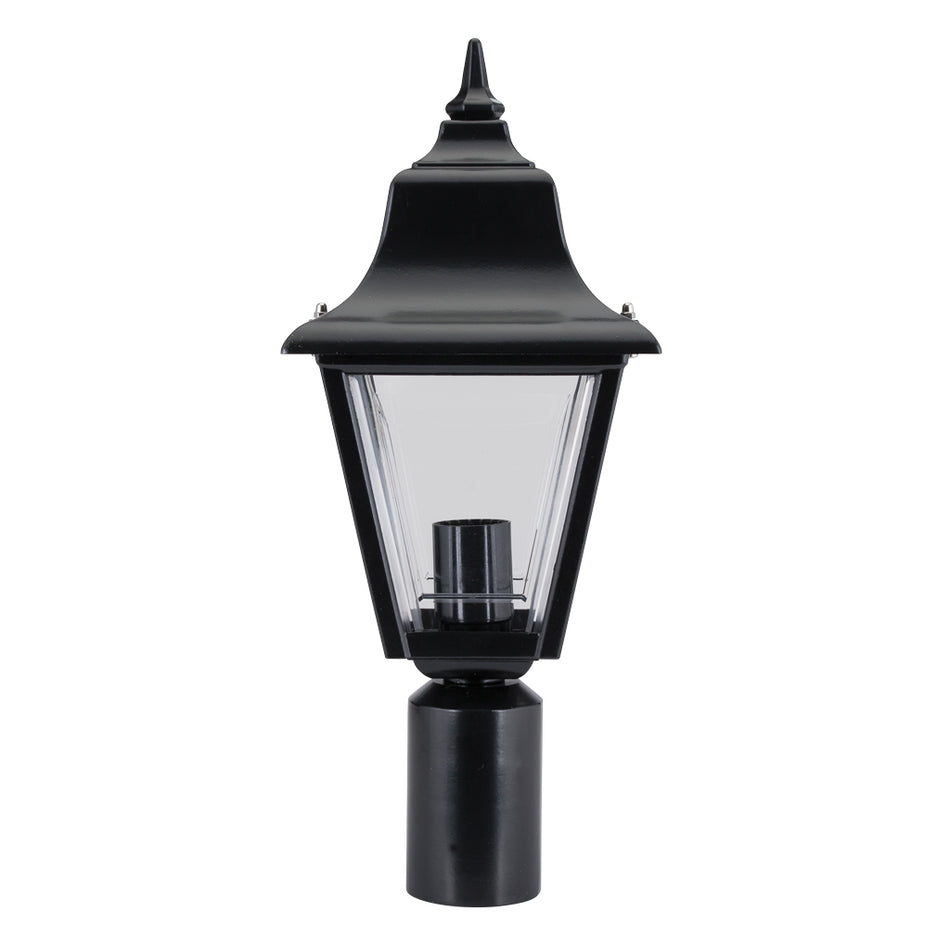 GT-249 Paris Post Top Light - Powder Coated Finish / B22 - Black