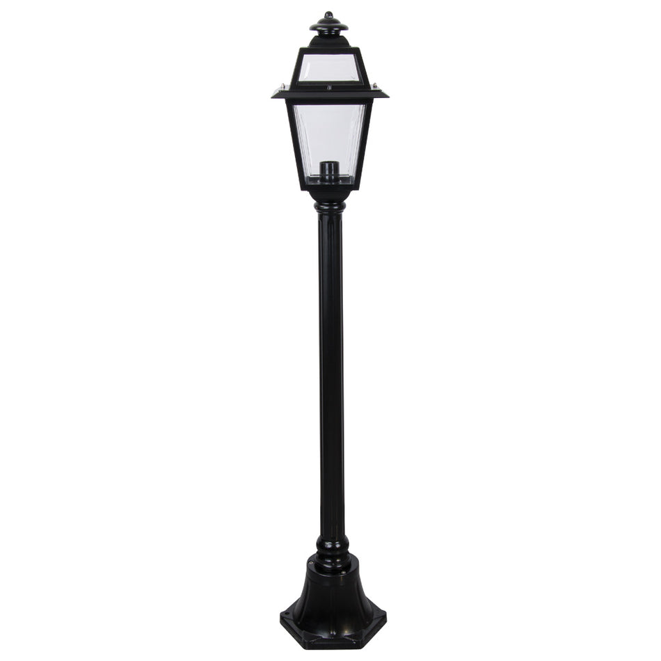 GT-274 Avignon Single Head Short Post Light - Powder Coated Finish / B22 - Black