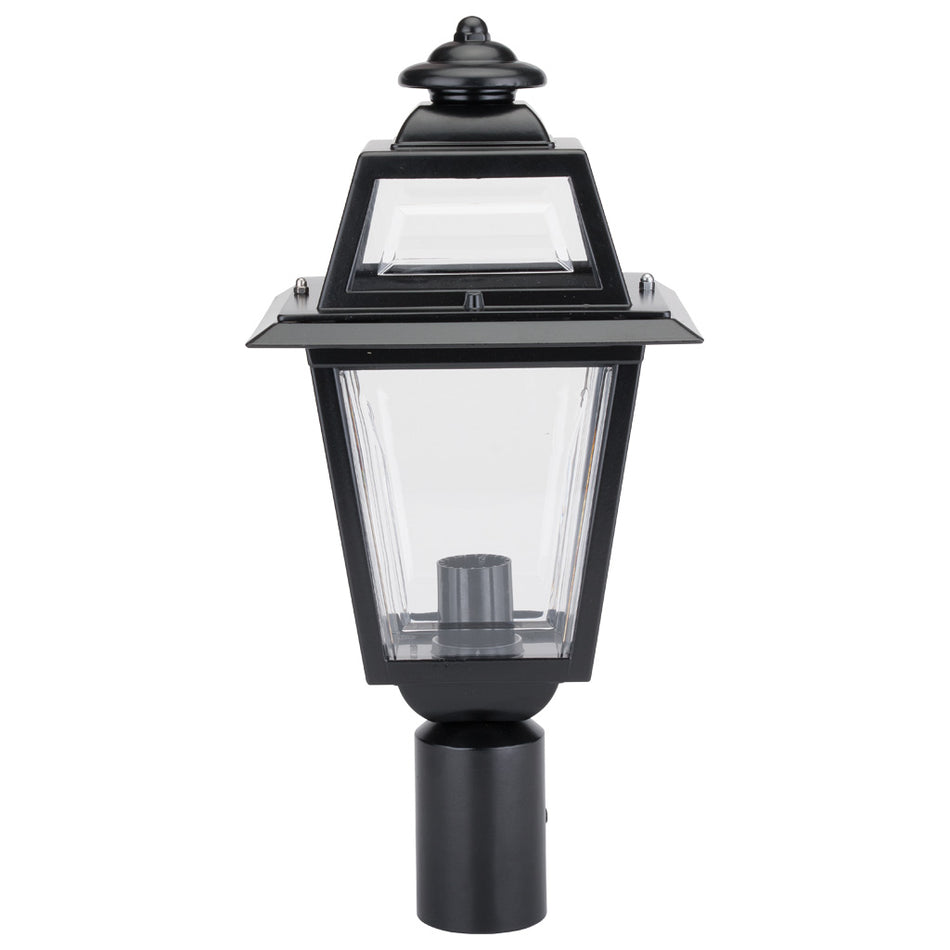 GT-289 Avignon Post Top Light - Powder Coated Finish / B22 - Black