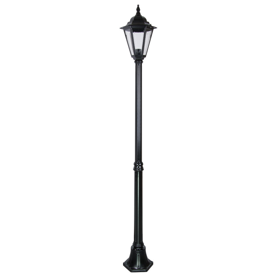 GT-426 Turin Single Head Medium Post Light -Powder Coated Finish / B22 - Black
