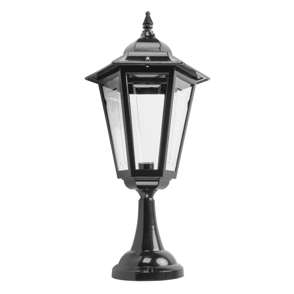 GT-483 Turin Large Pillar Mount - Powder Coated Finish / B22 - Black