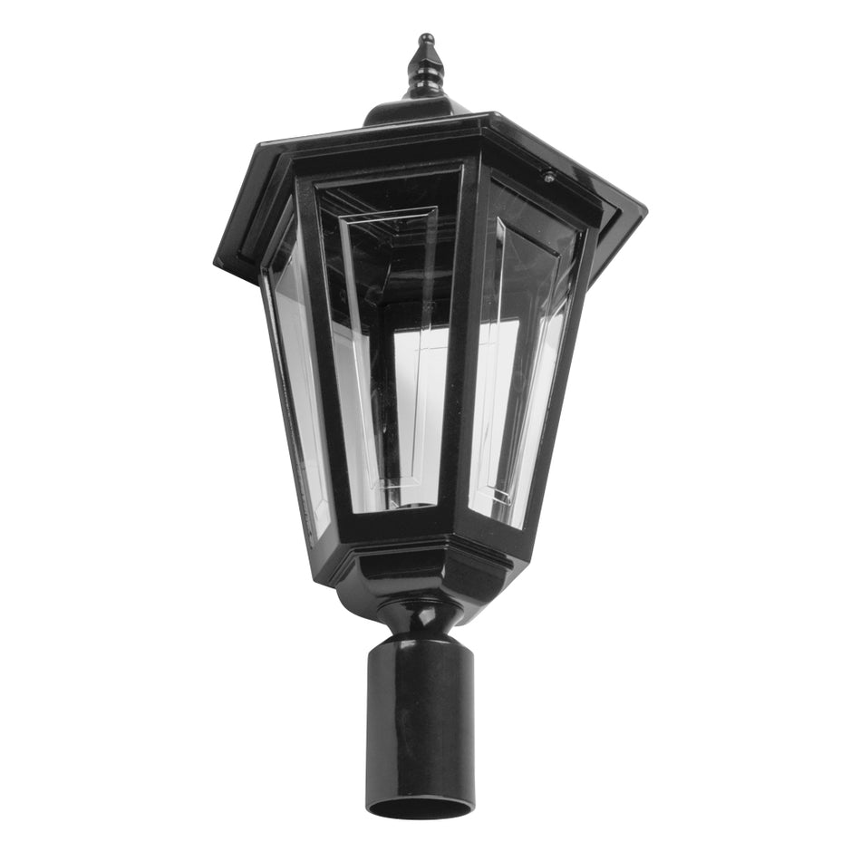 GT-486 Turin Large Post Top Light - Powder Coated Finish / B22 - Black