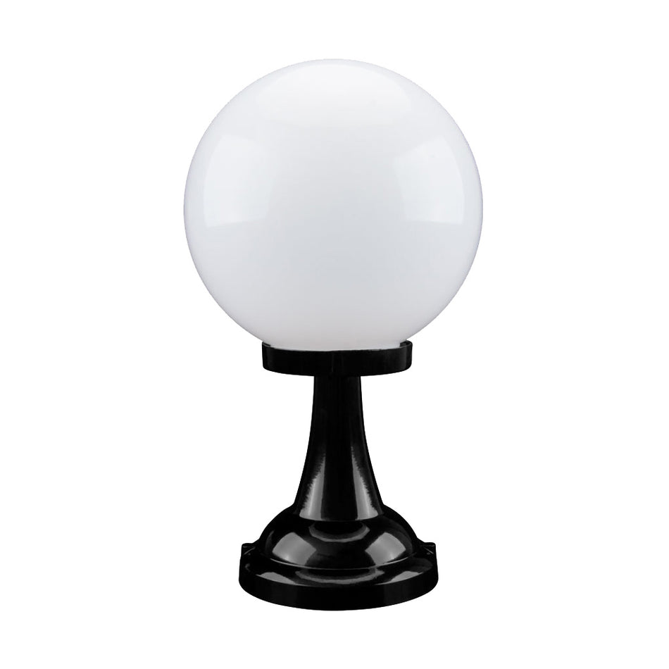 GT-503 Siena 25cm Sphere Pillar Mount - Powder Coated Finish / E27 - Black