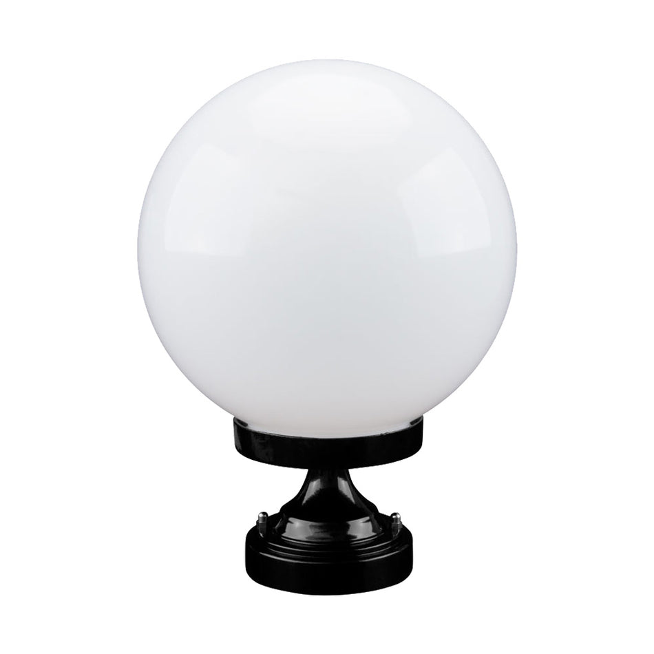 GT-531 Siena 25cm Sphere CTC Pillar Mount - Powder Coated Finish / E27 - Black