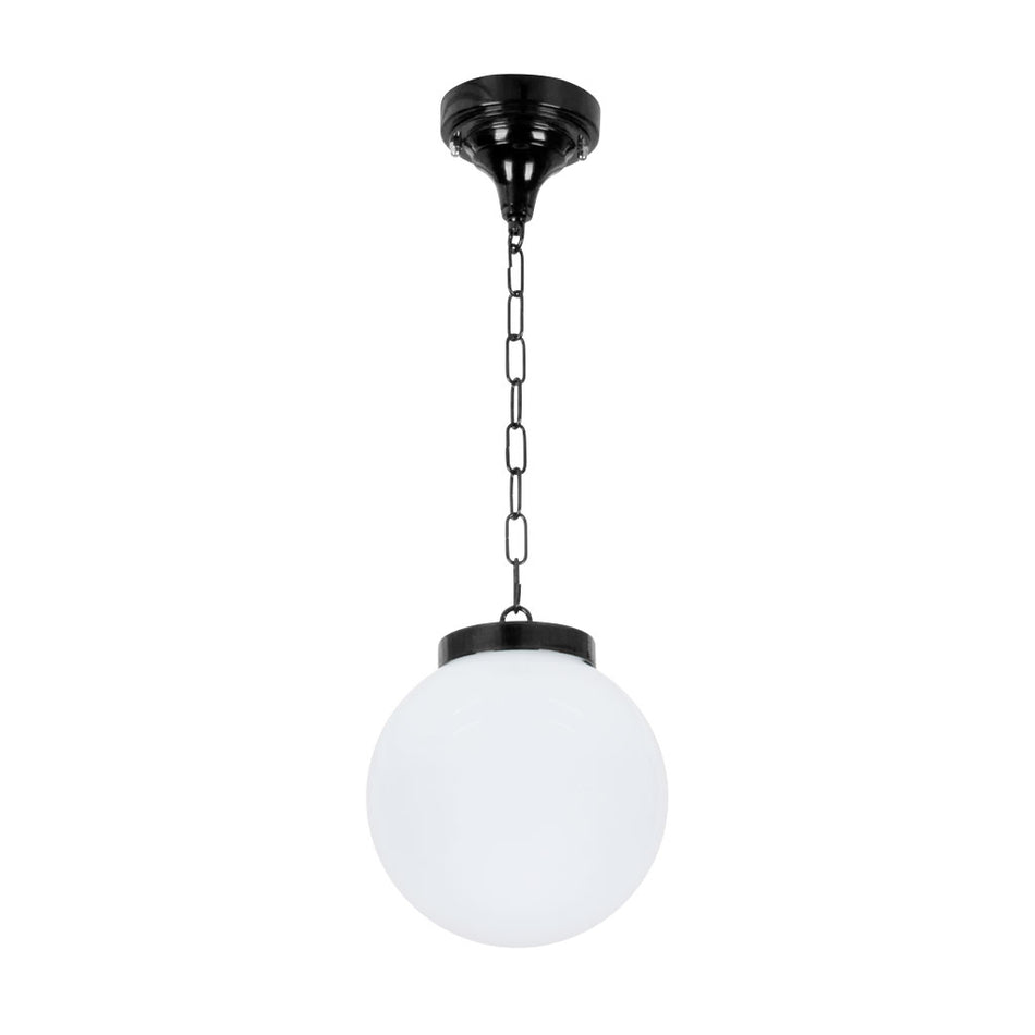 GT-535 Siena 20cm Sphere Pendant - Powder Coated Finish / E27 - Black