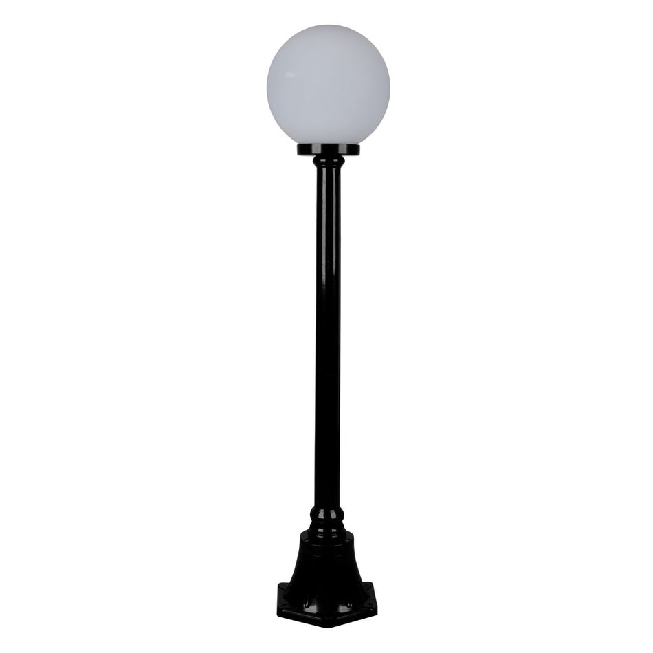 GT-553 Siena 25cm Sphere Short Post - Powder Coated Finish / E27 - Black