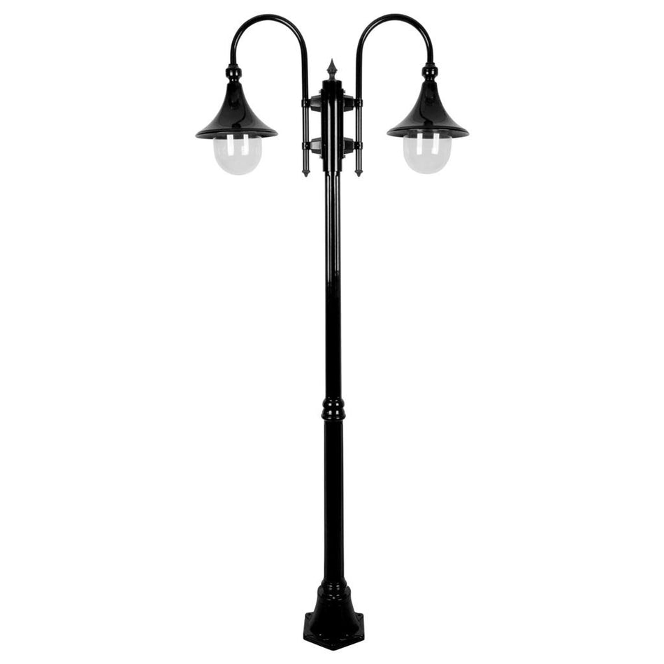 GT-659 Monaco Twin Head Medium Post - Powder Coated Finish / E27 - Black