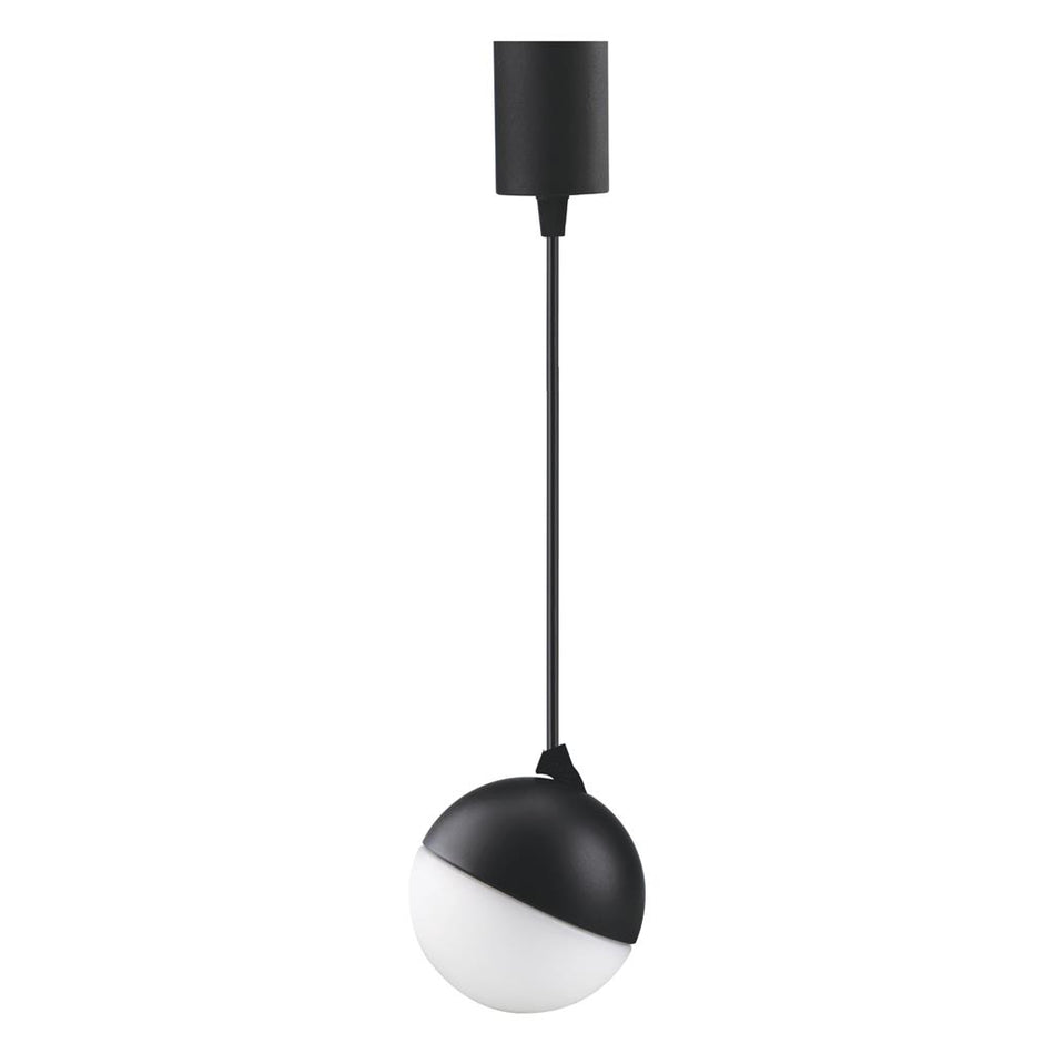 MOON LED 6/9W 240V 1.5M TRIO OPAL PENDANT - BLACK
